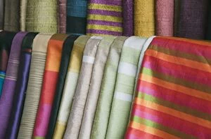 Wonderful Cambodian silk, Phnom Penh, Cambodia, Indochina, Southeast Asia, Asia