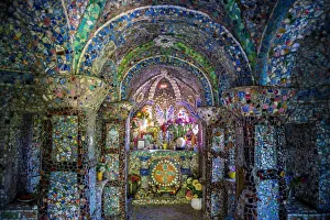 Colourful Prints: Wonderful ornamented Little Chapel, Guernsey, Channel Islands, United Kingdom, Europe