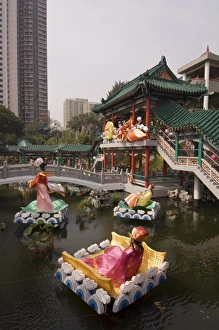 Wong Tai Sin Temple, Wong Tai Sin district, Kowloon, Hong Kong, China, Asia