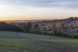 Old Fashioned Prints: Wooburn Town at dusk, Wooburn Green