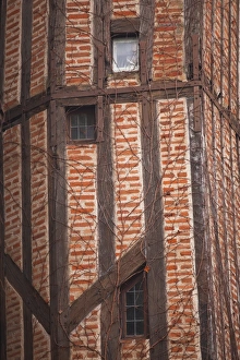 Indre Et Loire Prints: Wood beamed house, Tours, Indre-et-Loire, France, Europe