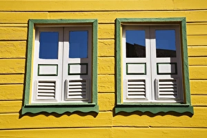 French Antilles Prints: Wooden building on Lazare Carnot Street, Fort-de-France, Martinique, French Antilles