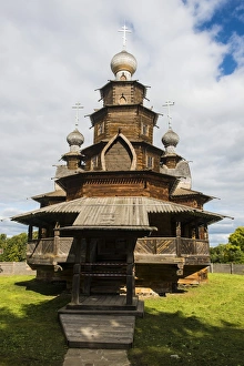 Wooden church in the Museum of Wooden Architecture, Suzdal, Golden Ring, Russia, Europe