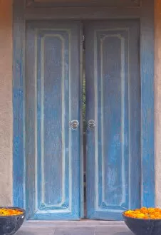 Wooden door, Bali, Indonesia, Southeast Asia, Asia