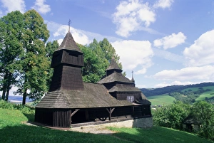 Slovak Republic Prints: Wooden Orthodox 18th century church of St