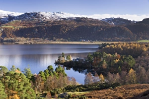 Keswick Prints: Woodland around Brandlehow, Derwent Water, Cumbria, England, United Kingdom, Europe