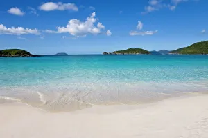 Tropics Prints: The world famous beach at Trunk Bay, St. John, U. S. Virgin Islands, West Indies