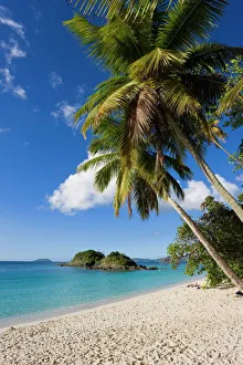 Sea Scape Prints: The world famous beach at Trunk Bay, St. John, U. S. Virgin Islands, West Indies