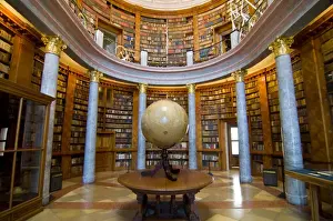 World famous library in the Millenary Benedictine Abbey of Pannonhalma