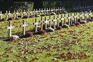 Hauts De Seine Prints: World War I cemetery, Bagneux, Hauts-de-Seine, France, Europe
