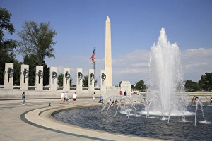 War Memorial Prints: World War II Memorial, Washington D. C. United States of America, North America