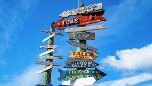 Road Trip Prints: Worldwide signs, Punta Arenas, Patagonia, Chile, South America