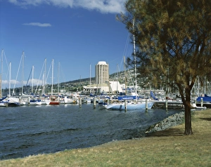 Hobart Prints: Wrest Point Casino, Hobart, Tasmania, Australia, Pacific