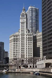 Images Dated 15th April 2008: The Wrigley Building, Chicago, Illinois, United States of America, North America