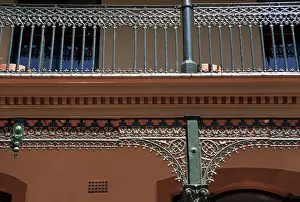 Ns W Prints: Detail of wrought iron decoration on a building in the historical district of The Rocks