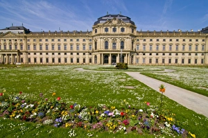 Images Dated 27th April 2008: Wurzburg Residence, UNESCO World Heritage Site, Franconia, Bavaria, Germany, Europe
