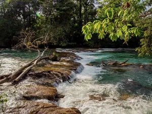 Cascading Prints: Xanil River, Arroyo Agua Azul, Chiapas State, Mexico