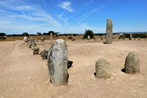 Alentejo Prints: Xeres Cromlech, Megalithic site, Monsaraz, Alentejo, Portugal, Europe