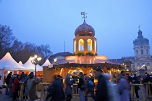 Buying Prints: Xmas Market, Charlottenburg Palace, Berlin, Germany, Europe