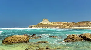 Azure Waters Prints: Xwejni Bay, a centre for swimmers and divers