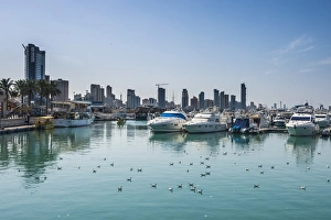 Yacht harbour on Marina Mall, Kuwait City, Kuwait, Middle East