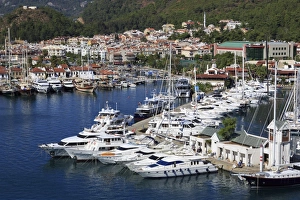 Yacht Marina, Marmaris, Anatolia, Turkey, Asia Minor, Eurasia