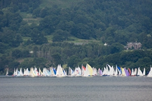 Regatta Prints: Yacht Regatta, Lake Ullswater, Lake District, Cumbria, England, United Kingdom, Europe
