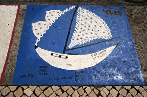 Humor Prints: Yachtsmens record of stay, Horta, Faial, Azores, Portugal, Europe