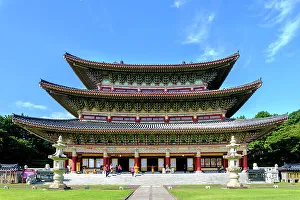 South Korea Prints: Yakcheonsa Buddhist Temple, 30 meters high