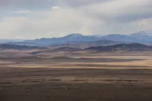 Sichuan Province Prints: Yaks grazing on the vast open rangelands on the edge of the Tibetan Plateau in Sichuan Province