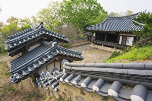 Korean Prints: Yangdong folk village, UNESCO World Heritage Site, Gyeongsangbuk-do, South Korea, Asia