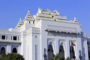 Authority Prints: Yangon City Hall, Yangon (Rangoon), Myanmar (Burma), Asia