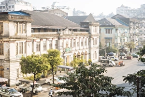 Burmese Prints: Yangon (Rangoon), Myanmar (Burma), Asia