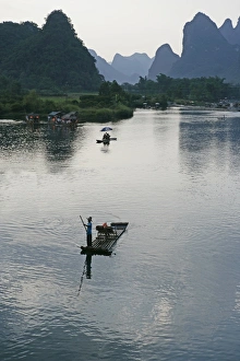 Guangxi Prints: Yangshuo, Li River, Guangxi Province, China, Asia