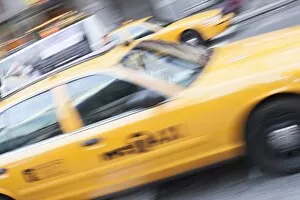 Yellow taxi, New York, United States of America, North America