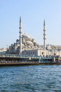 Traditionally Turkish Prints: Yeni Cami (New Mosque), Istanbul Old city, Turkey, Europe