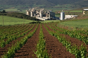 Cement Prints: Yesos Pamplona cement works, near Puente la Reina, Navarre, Spain, Europe