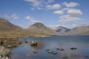 Wast Water Collection: Yewbarrow, Great Gable and Lingmell seen across Wastwater, Wasdale, Lake District National Park