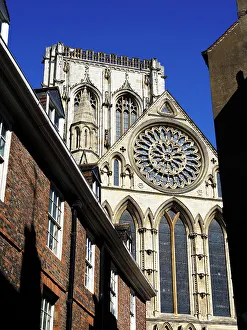 York Prints: York Minster from Minster Gates, York, Yorkshire, England, United Kingdom, Europe