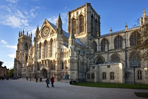 York Prints: York Minster from Minster Piazza at sunset