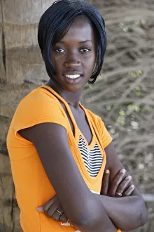 Portrait Prints: Young Gambian woman, Abene, Casamance, Senegal, West Africa, Africa