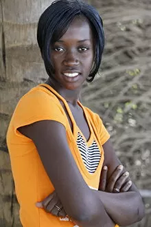 Young Gambian woman, Abene, Casamance, Senegal, West Africa, Africa