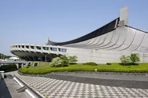 Images Dated 2nd May 2009: Yoyogi National Stadium in Shibuya, designed by architect Kenzo Tange for the 1964 Summer Olympic