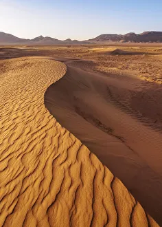 Dune Prints: Zagora Desert at sunrise, Draa-Tafilalet Region, Morocco, North Africa, Africa