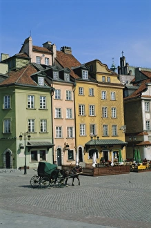 Pulling Prints: Zamkowy Square, old town, Varsovie