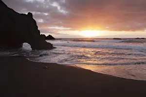 Zamora Beach at sunset (Playa de la Zamora) near Fuencaliente, UNESCO Biosphere Reserve