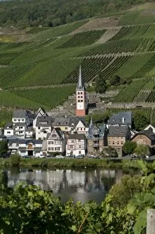 Images Dated 22nd September 2010: Zell church on River Mosel, Zell, Rhineland-Palatinate, Germany, Europe