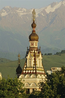 Almaty Prints: The Zenkov Cathedral built with wood