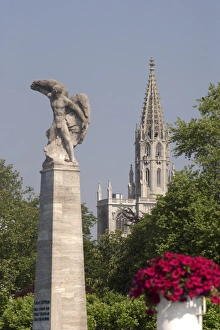 Images Dated 31st January 2000: Zeppelin memorial and church