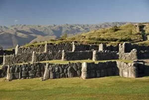 The zig-zag fortress of Sacsayhuaman, near Cuzco, Peru, South America